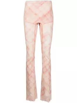 KNWLS прозрачные брюки с узором, оранжевый