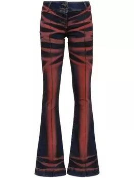 KNWLS расклешенные джинсы Harley, красный