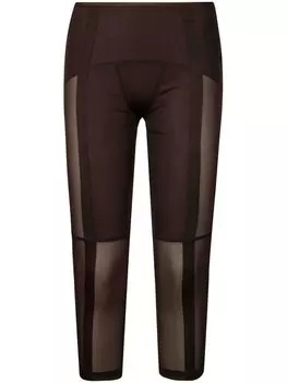 KNWLS укороченные брюки на молнии, коричневый