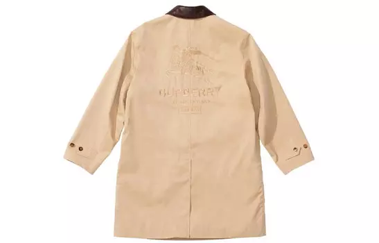 Ко-брендовая коллекция тренчкот унисекс Supreme, коричневый