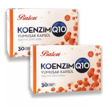 Коэнзим Q10 Balen, 30 мягких капсул, 650 мг, 2 штуки