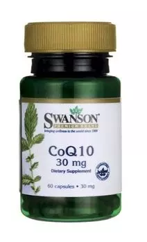 Коэнзим Q10 в капсулах Swanson Koenzym Q10 30 mg, 60 шт