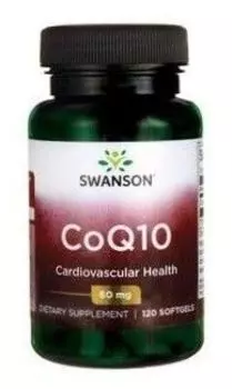 Коэнзим Q10 в капсулах Swanson Koenzym Q10 60 mg, 120 шт
