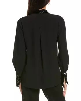 Kobi Halperin Блузка из крепа Linden, черный