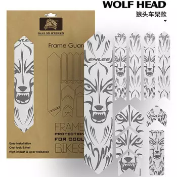 KOCEVLOenlee наклейка на горный велосипед рамка против царапин водонепроницаемая защитная пленка кожа носорога рамка с головой волка LeBycle