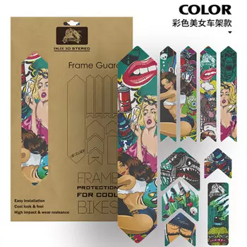 KOCEVLOenlee рамка для наклеек на горный велосипед, устойчивая к царапинам, водонепроницаемая защитная пленка, пленка из кожи носорога, цветная модель рамки красоты LeBycle