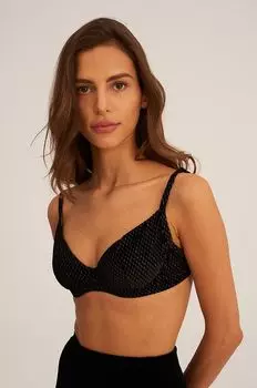 Код раздевания Бюстгальтер Undress Code, черный