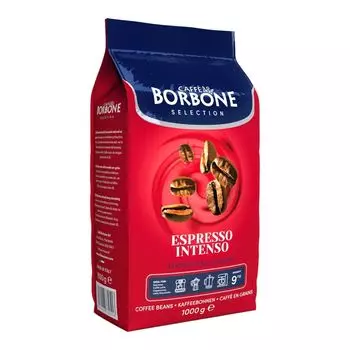 Кофе Borbone Selection Espresso Intenso 1000г | кофе в зернах 100% Робуста | Полностью автоматические машины и портафильтры Caff Borbone