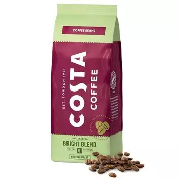 Кофе Costa Coffee Bright Blend Среднезерновой кофе, Кофе в зернах 1кг sarcia.eu