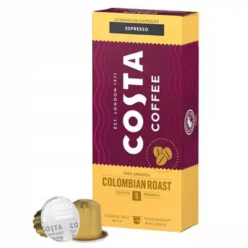 Кофе в капсулах Costa Costa Coffee The Colombian Roast, совместимый с Nespresso ESPRESSO, 10 капсул sarcia.eu