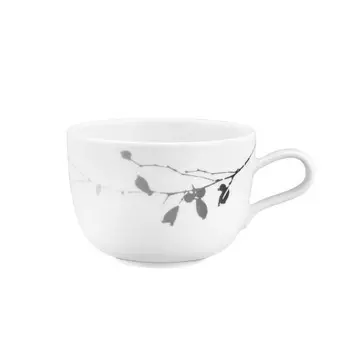 Кофейная чашка Liberty Dark Rose Hip с молоком 0,38 л Seltmann Weiden, белый черный