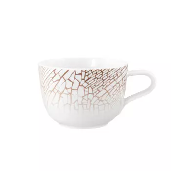 Кофейная чашка Liberty кракелюр 0,26 л Seltmann Weiden, белый/бронзовый