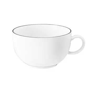 Кофейная чашка Lido Black Line с молоком 0,35 л Seltmann Weiden, белый черный