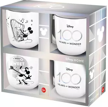 Кофейная кружка Disney, 12x8,5x9,3 см, черно-белый