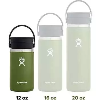 Кофейная кружка Flex Sip с широким горлом на 12 унций Hydro Flask, белый