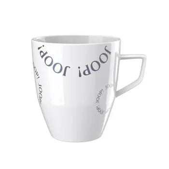 Кофейная кружка Joop!, 8,5x8,5x9,5 см, синий/серебристый/белый