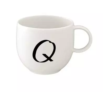 Кофейная кружка с буквами q Villeroy & Boch, белый