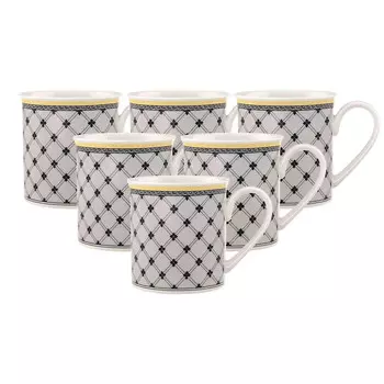 Кофейная кружка Villeroy & Boch, 0,3 л, белый/серый/желтый