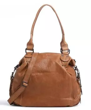 Кофейная сумка через плечо Klatsch Cara из мелкозернистой яловой кожи Aunts & Uncles, коричневый