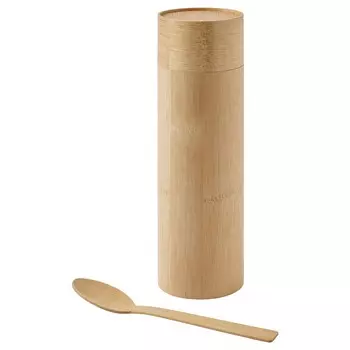 Кофейница/чайник с ложкой из бамбукового шпона, 22 см, RDMULLE IKEA