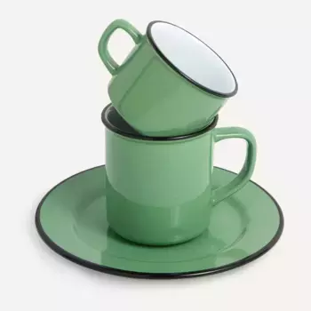 Кофейно-чайный сервиз Umea Verde El Corte Ingls, зеленый