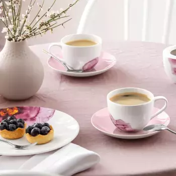 Кофейное блюдце из розового сада Villeroy & Boch, розовый