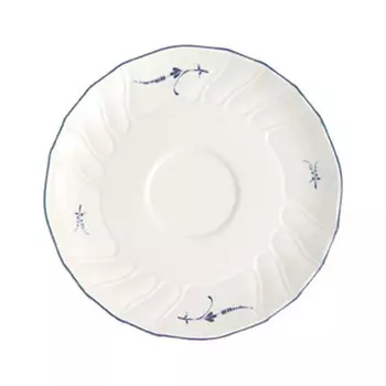 Кофейное блюдце Old Luxembourg 14 см Villeroy & Boch, белый синий