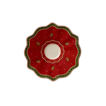 Кофейное блюдце Toy's Delight Villeroy & Boch, красно-белый
