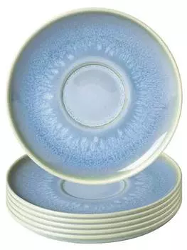 Кофейные блюдца набор из 6 штук. Villeroy & Boch, черный