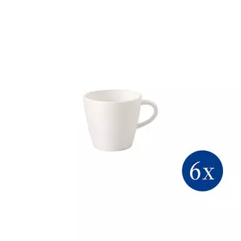 Кофейные чашки Rock blanc производства Мануфактура, 150 мл, 6 шт, белые Villeroy & Boch, белый
