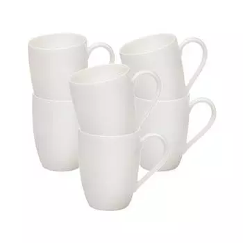 Кофейные кружки basic white, набор из 6 шт. Villeroy & Boch, белый