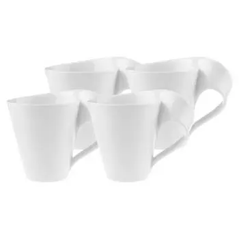 Кофейные кружки newwave caff, набор из 4 шт. Villeroy & Boch, белый