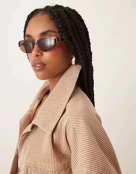 Кофейные солнцезащитные очки-гонщики Lu Goldie Gia