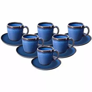 Кофейный набор лаве 12 шт. Villeroy & Boch, синий