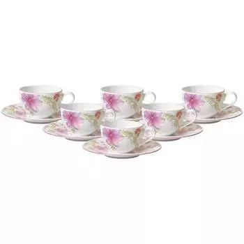 Кофейный набор mariefleur basic, 12 предметов. Villeroy & Boch, мультколор