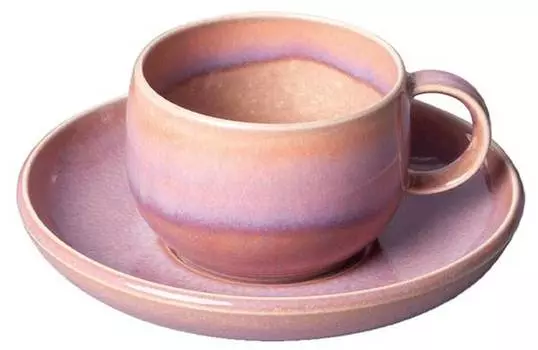 Кофейный набор perlemor coral из 2 предметов Villeroy & Boch, розовый
