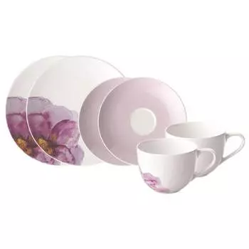Кофейный набор rose garden 6 предметов Villeroy & Boch, розовый