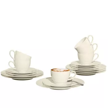 Кофейный набор Zo Fine Diamond Uni, 18 предметов Seltmann Weiden, бежевый