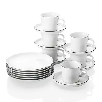 Кофейный сервиз Arzberg 18 предм. Cucina Basic Colori Черный 28485 Arzberg Porzellan