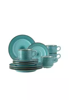 Кофейный сервиз фарфор Просперо MaSer, blau