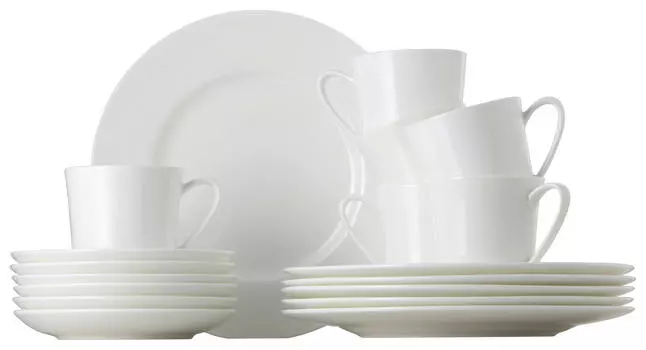 Кофейный сервиз jade white 18 шт Rosenthal, белый