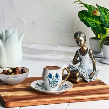 Кофейный сервиз Караджа Изник на 6 персон Karaca