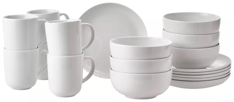 Кофейный сервиз lilybet 18 шт Novel, белый