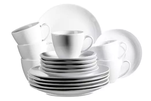 Кофейный сервиз MSER Barca белый 18 предм