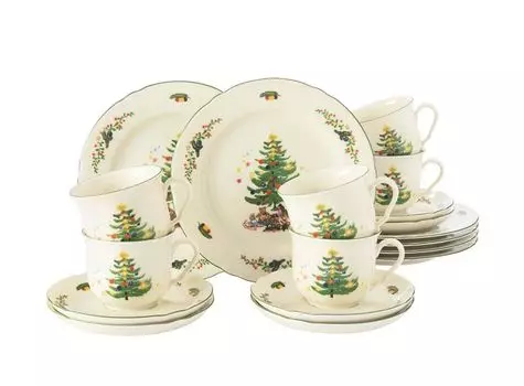 Кофейный сервиз Seltmann Weiden Marieluise зеленый классический традиционный