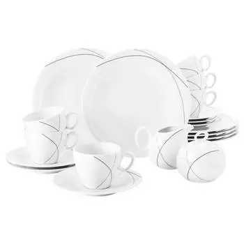 Кофейный сервиз trio highline, 20 шт. Seltmann Weiden, белый