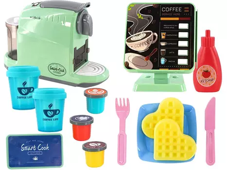 КОФЕМАШИНА Кафе Для Детей Капсулы Бытовая техника Аксессуары свет звук Inna marka