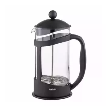 Кофеварка El Corte Ingls со стеклянной и пластиковой поршневой кофеваркой, черный
