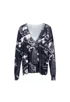 Кофта Desigual с глубоким вырезом, черный
