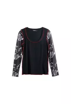 Кофта Desigual с рисунком, черный